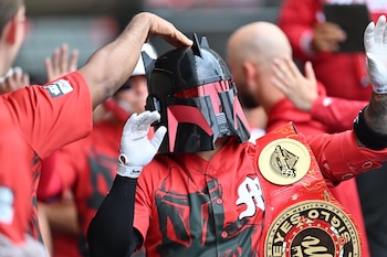 Este año el jersey estuvo inspirado en el Mandaloriano. (Diablos Rojos del México)