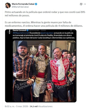 El presidente Gustavo Petro lució