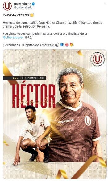 Universitario de Deportes le mando