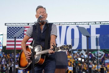 Bruce Springsteen participó del acto