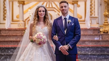 Rute Cardoso y Diogo Jota