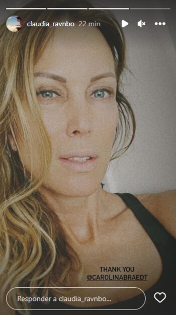 Claudia Ravnbo agradeció a Carolina