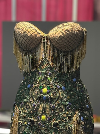 Marilyn Monroe en una exposición en la Cinemateca francesa en París