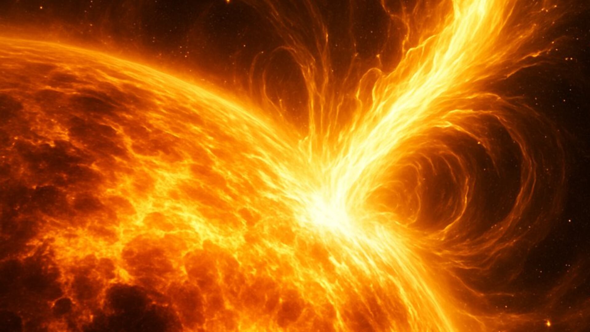 La eyección de masa coronal del evento solar alcanzó más de 967000 kilómetros de extensión superando 75 veces el diámetro del planeta Tierra (NASA)