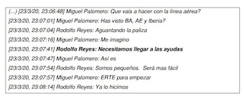 Extracto del informe de la UDEF.