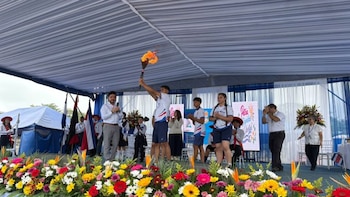 Costa Rica recibió la Antorcha de la Independencia Centroamericana en Peñas Blancas