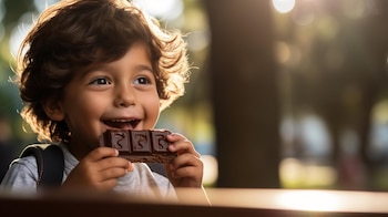 Come chocolate de forma balanceada
