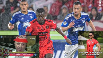 Los mejores memes que dejó la victoria del América ante Millonarios por 1-0 en la fecha 16 de la Liga BetPlay II-2023 - crédito @AmericadeCali/X.