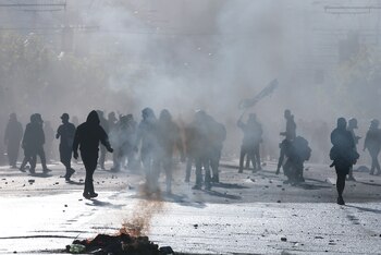 Manifestantes vandalizaron las calles de