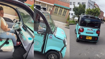 La empresaria enseñó el carro