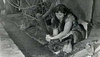 Violeta Parra en un momento