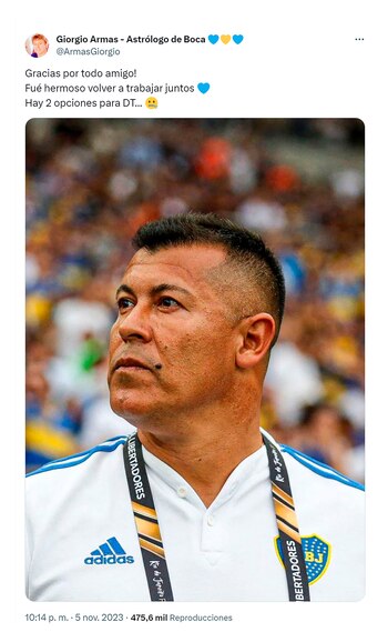 El posteo de Armas sobre