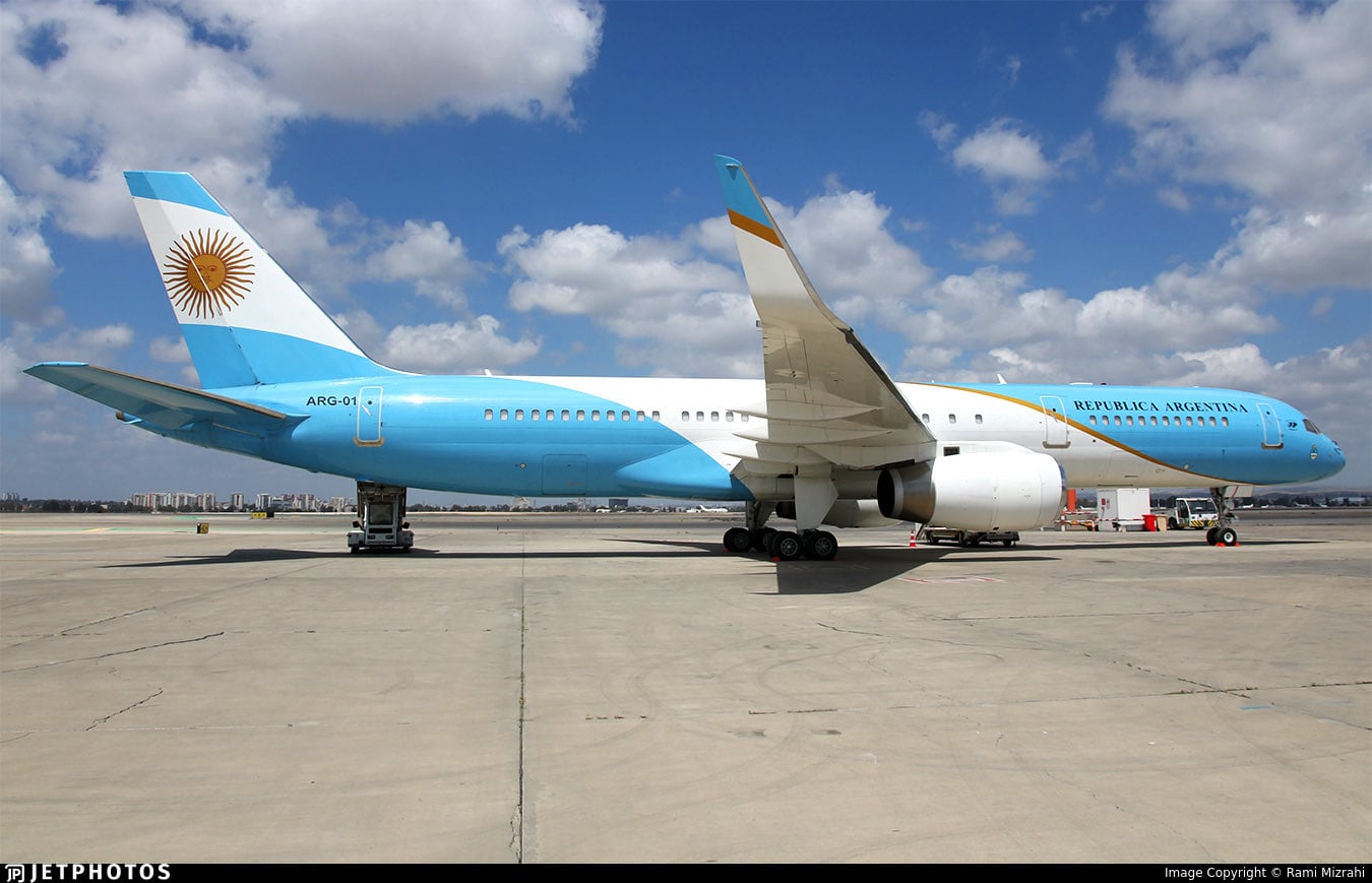 El avión presidencial ARG-01