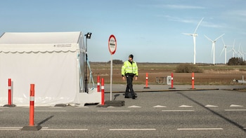 Un punto de control improvisado