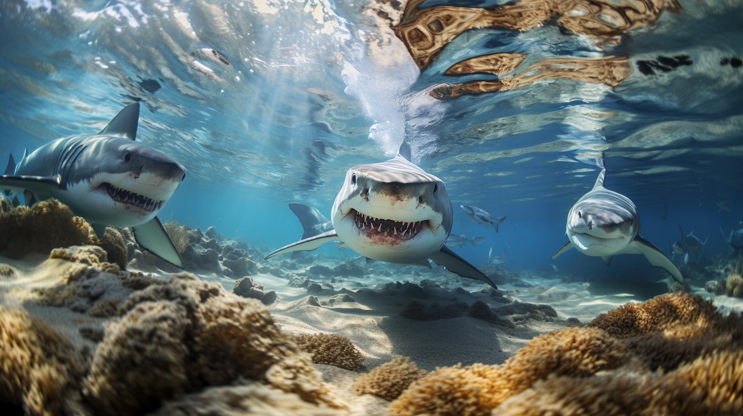 Las autoridades aplican cierres temporales del baño por al menos una hora en un radio de 1,6 kilómetros tras cada avistamiento de tiburones. (Imagen ilustrativa Infobae)