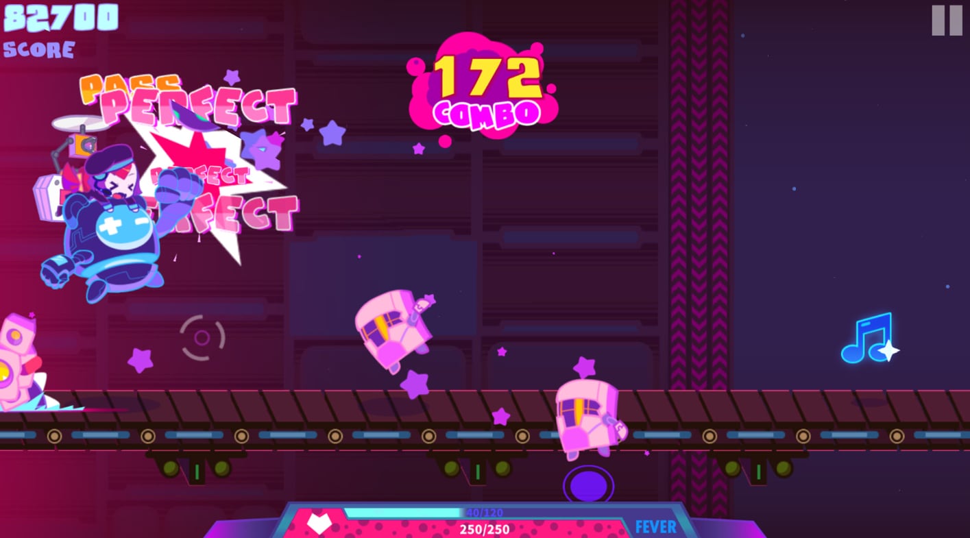 Muse Dash cuenta con varios niveles y podrías disfrutar de la música.