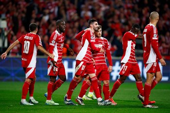 Los jugadores del Brest (EUTERS/Stephane