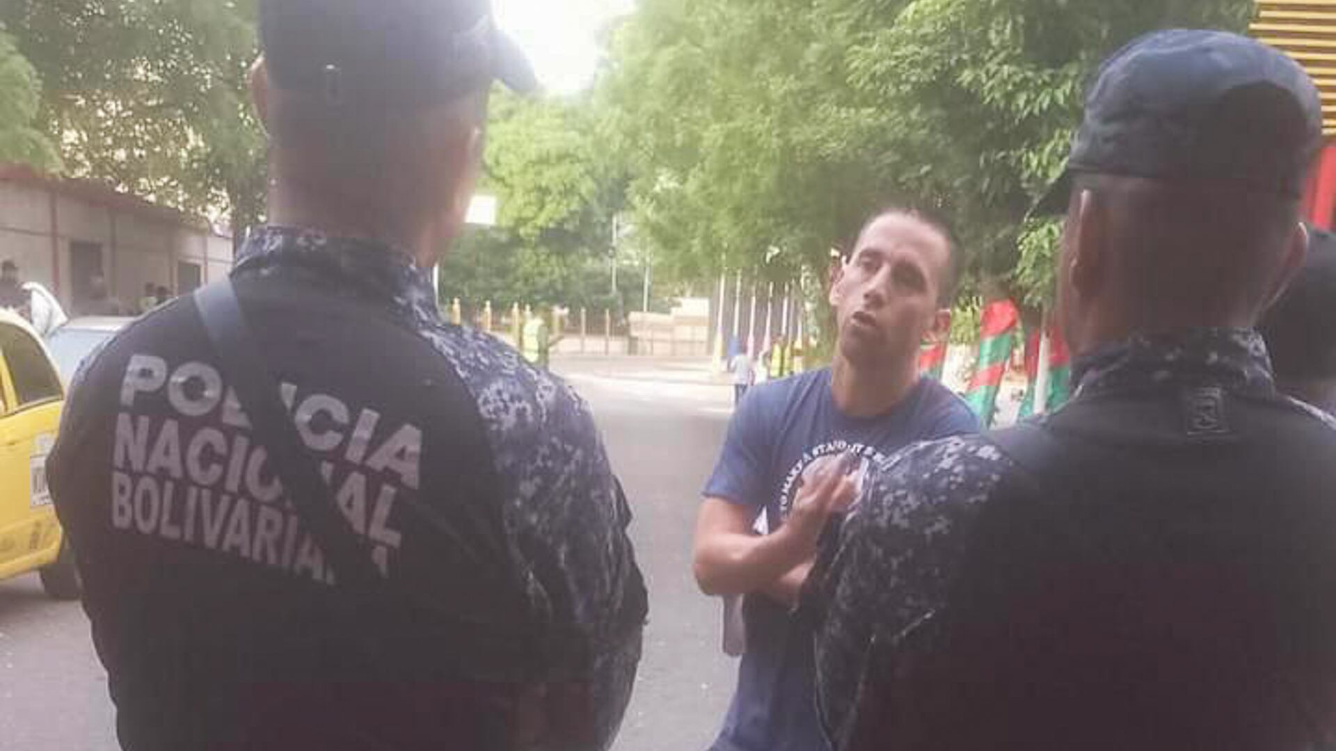 La última imagen del gendarme Nahuel Agustín Gallo en territorio venezolano antes de ser secuestrado por la fuerzas de la dictadura de Maduro