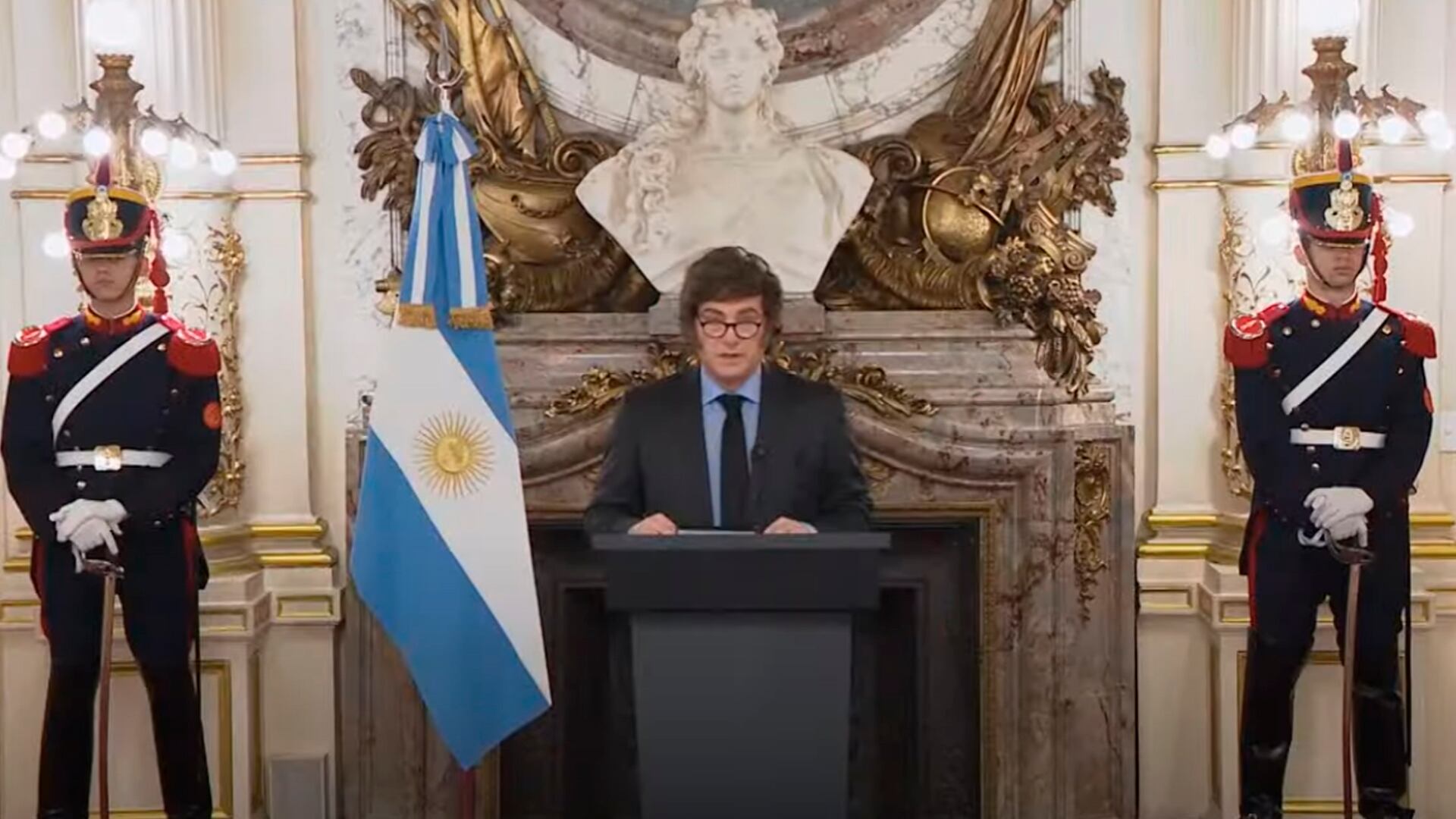 El presidente Javier Milei (Captura de video)