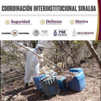 Los 11 narcolaboratorios fueron localizados