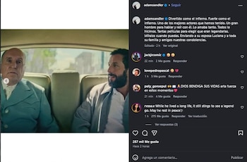 Adam Sandler aseguró que Robert