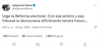 Epigmenio Ibarra urgió a los