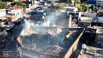 Se incendió un depósito de
