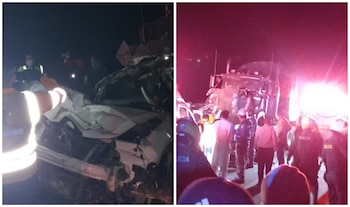 Accidente de tránsito en Zona Bananera Fotos: cortesía