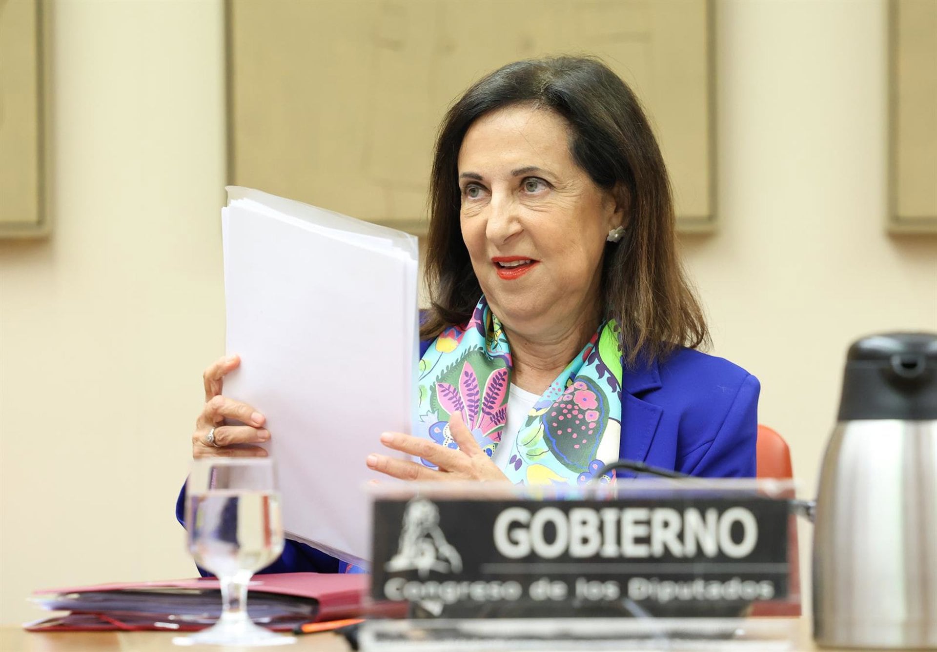 25/08/2026 La ministra de Defensa, Margarita Robles, durante una comparecencia ante la Comisión de Defensa en el Congreso de los Diputados, a 25 de agosto de 2026, en Madrid (España). La comparecencia tiene como objeto informar sobre la gestión de sus competencias en relación a los hechos sucedidos en la Ciudad Autónoma de Ceuta el día 30 de julio y en posterioridad.
POLITICA
Marta Fernández - Europa Press