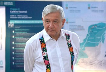 AMLO en las obras del