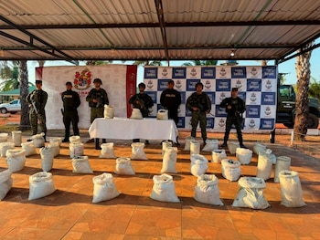 Las autoridades hallaron depósitos con armas y seis toneladas de estaño que tenían como destino el mercado asiático, en una operación que debilitó recursos de estructuras criminales - crédito EJC