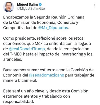 Miguel Salim aseguró que este