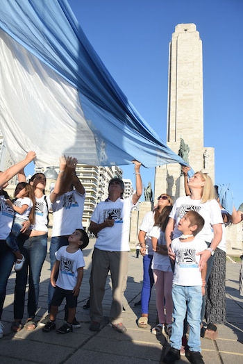 Wally junto a su mamá
