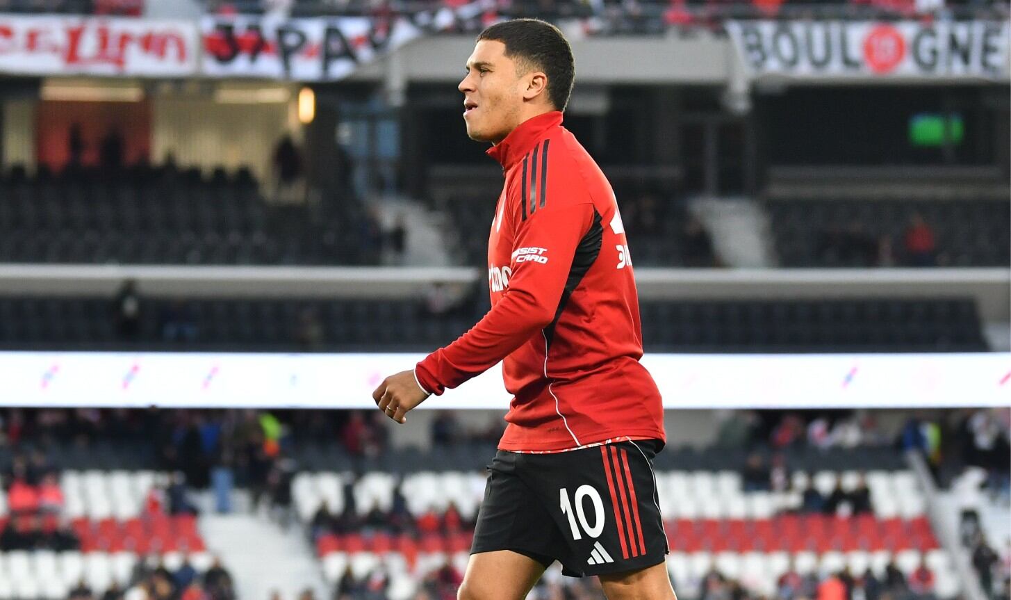 Juan Fernando Quintero jugó poco más de una hora contra San Martín de San Juan - crédito River Plate