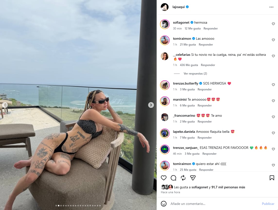 El posteo que hizo la cantante de sus vacaciones