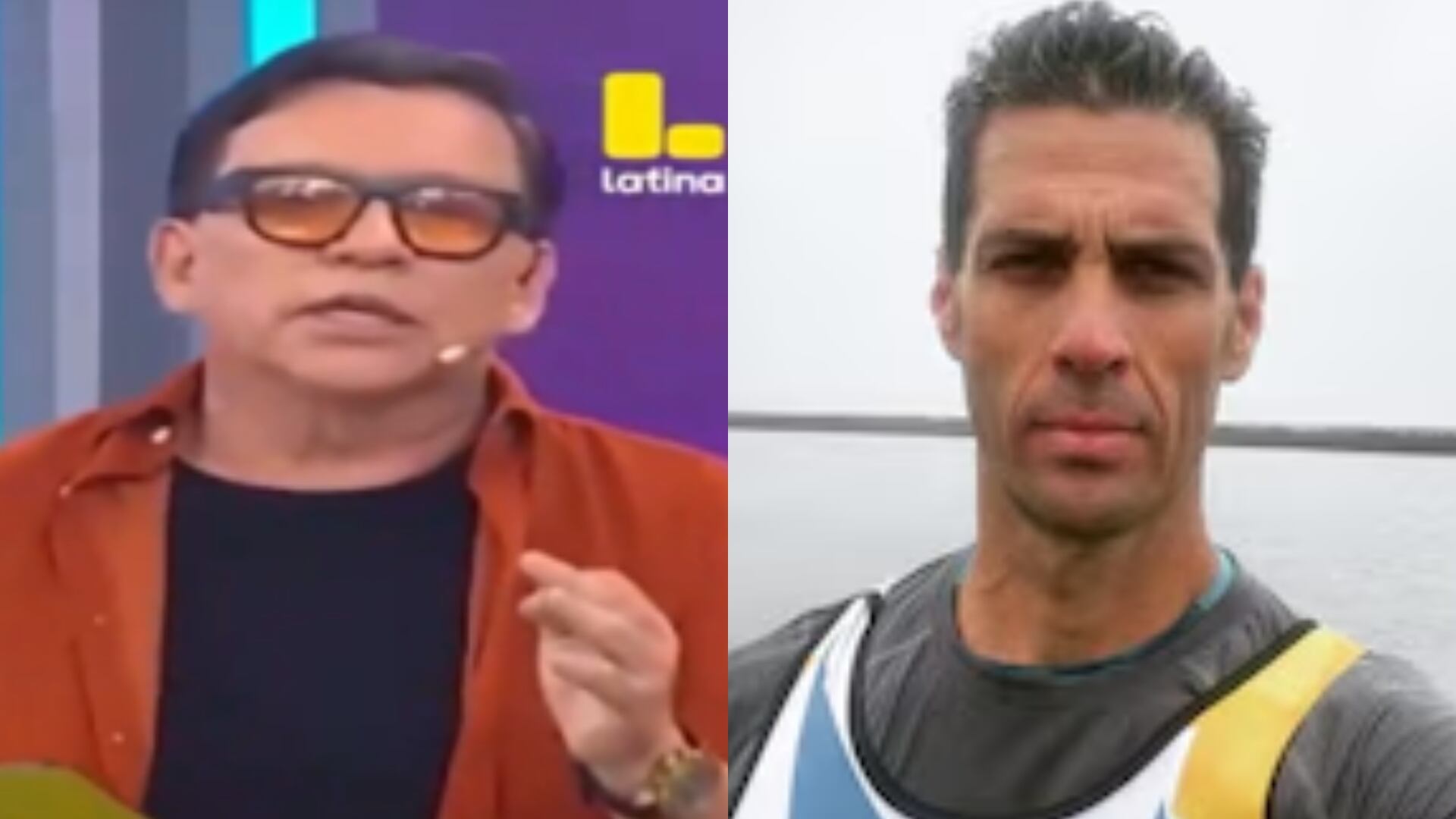 Ricardo Rondón responde serio a Gustavo Salcedo.