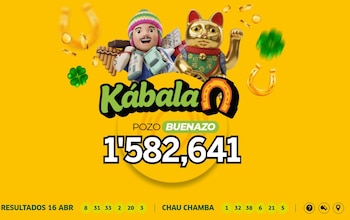La Kábala hoy jueves 16 de abril: números ganadores y detalles del sorteo. Captura: La Tinka web.