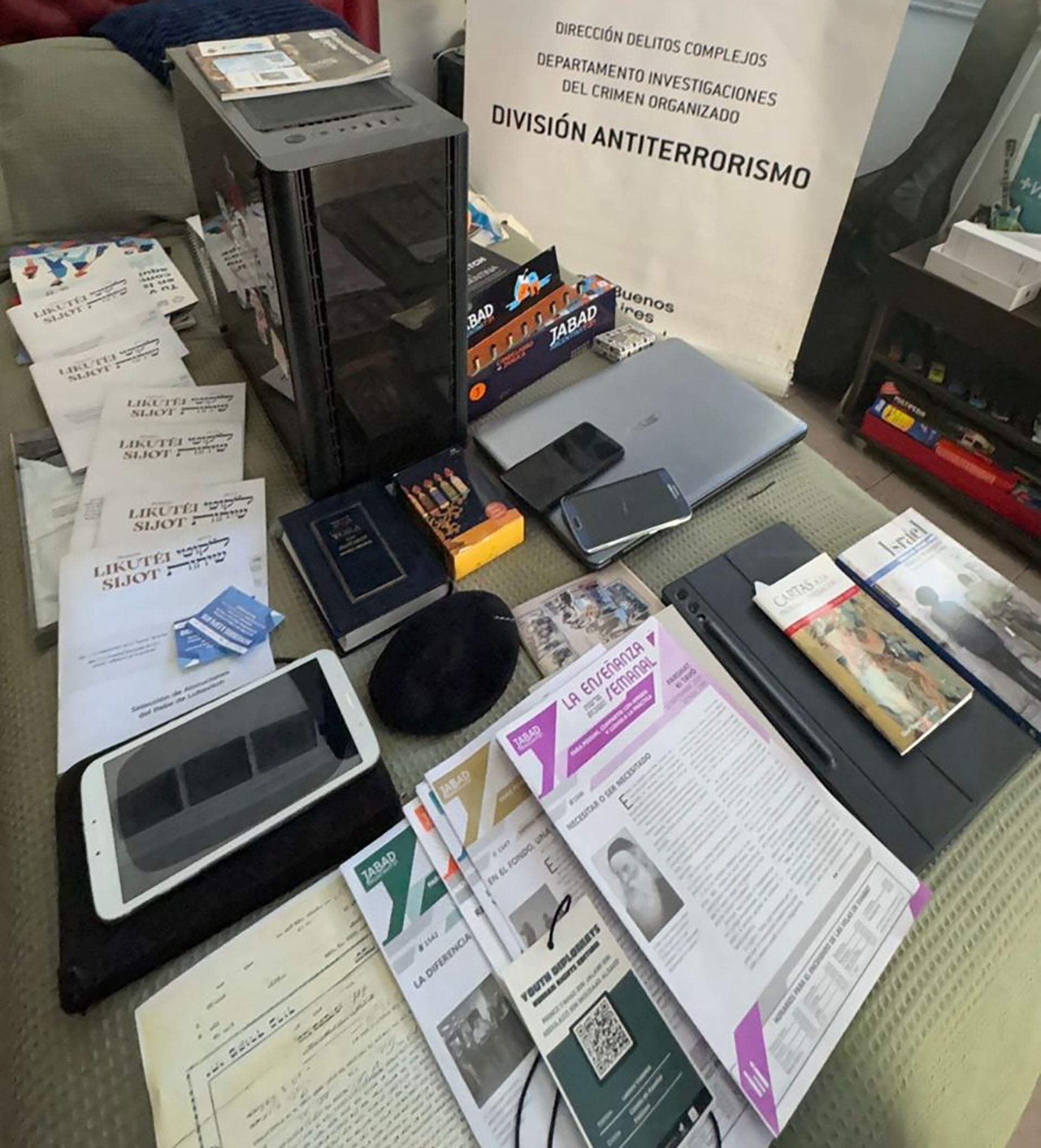 Los elementos que le incautaron