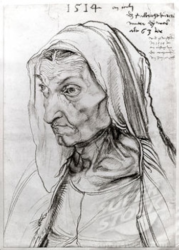 Durero, retrato de la madre del artista a los 63 años
