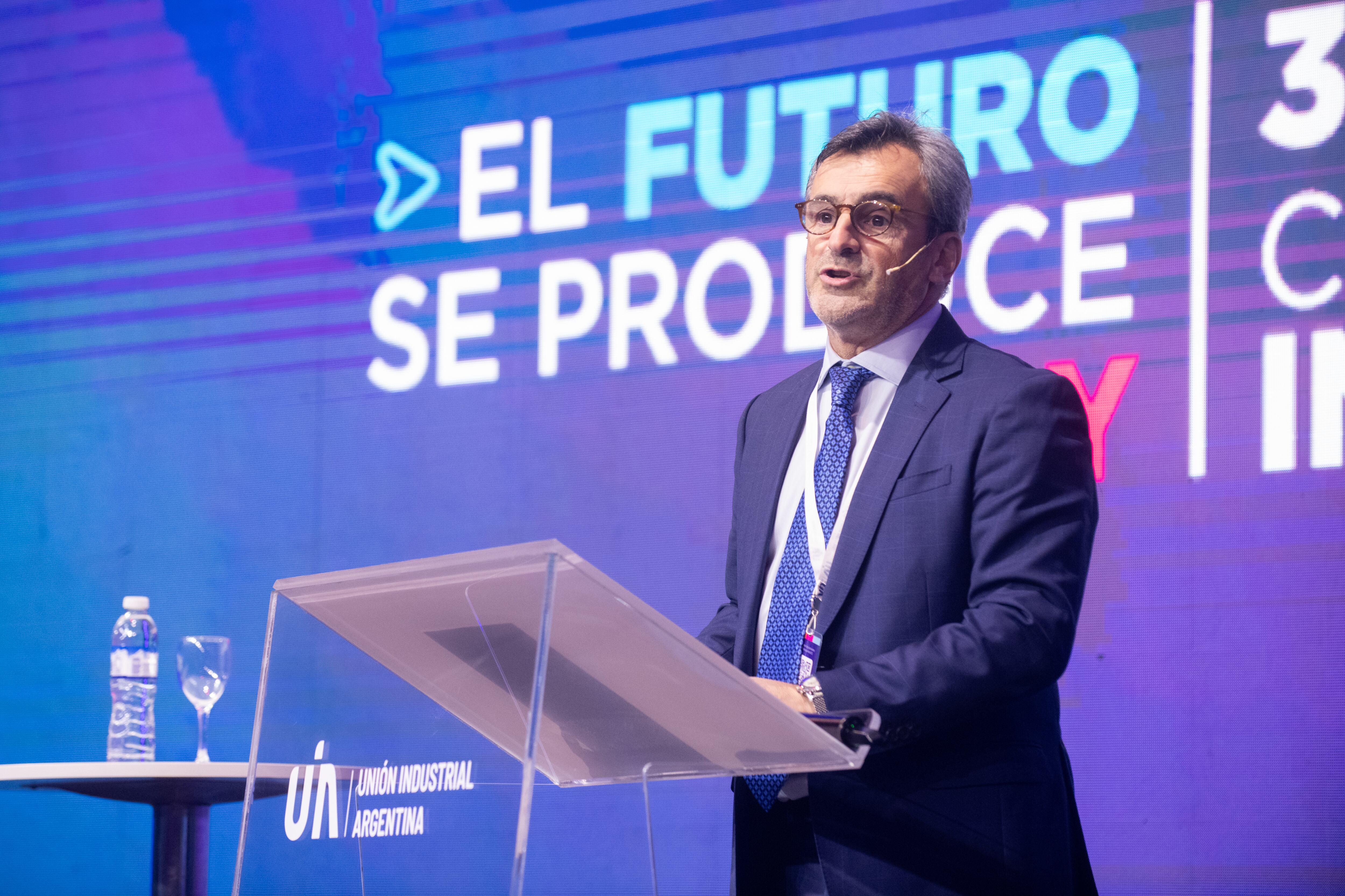 El presidente de la UIA, Martín Rappallini, fue quien hizo el discurso de cierre este jueves en la Conferencia Industrial Fotografía: Jaime Olivos