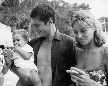 Alain Delon y Nathalie Canovas