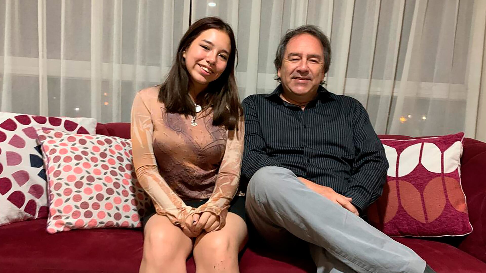 Matilda con Pablo, su padre