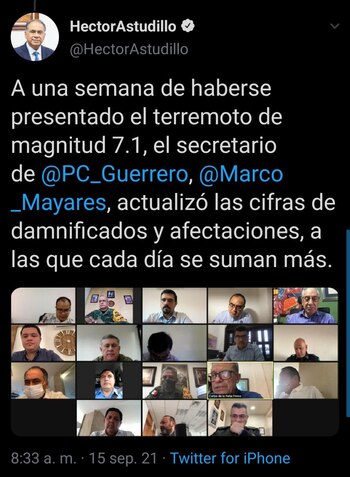 El gobernador constitucional de Guerrero