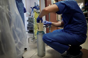 A member of medical staff