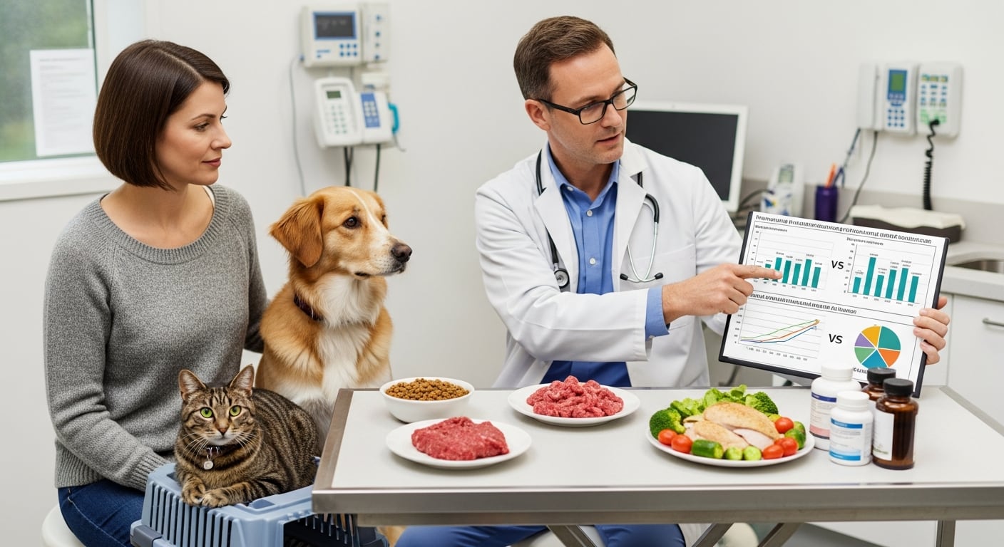 Expertos y propietarios exploran alternativas como la dieta cruda y suplementos de hongos, motivados por la desconfianza hacia los alimentos ultraprocesados (Imagen Ilustrativa Infobae)