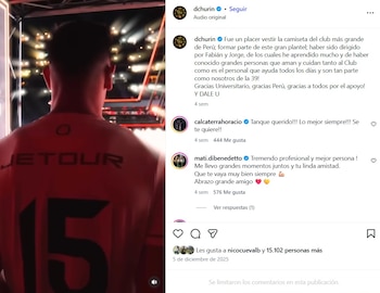 El mensaje de despedida de