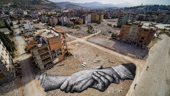 Saype ha conquistado el mundo