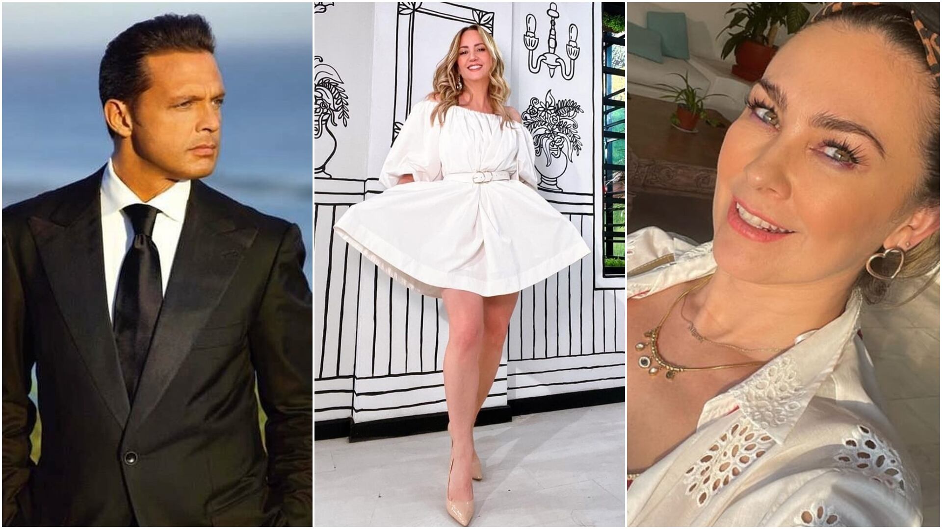 Luis Miguel, Aracely Arámbula, Andrea Legarreta (instagram/lmxlm/aracelyarambula/andrealegarreta)