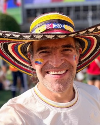 El alcalde de Medellín, Federico Gutiérrez, estuvo entre los asistentes al partido entre Colombia y Portugal en Miami - crédito @ficogutierrez/Instagram