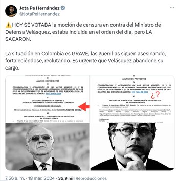 Jota Pe Hernández aseguró que